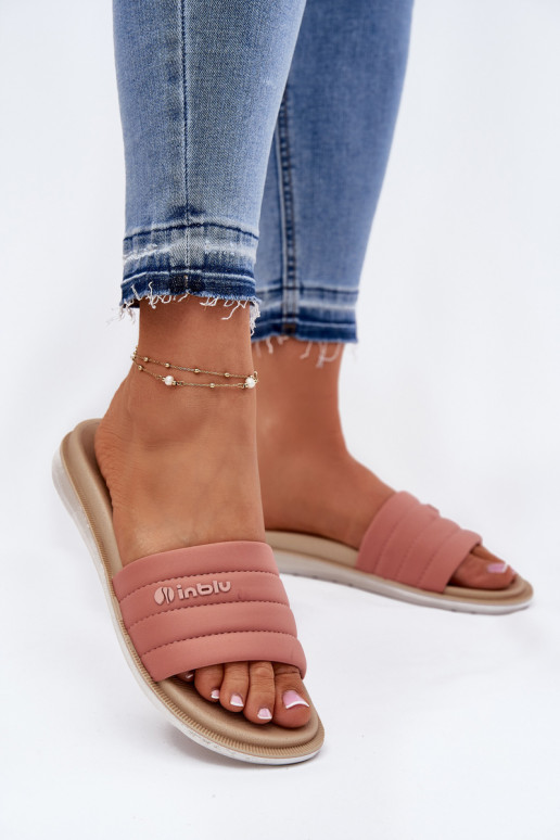 Chinelos femininos Inblu SF000003 cor rosa Chinelos femininos Inblu SF000003 cor rosa