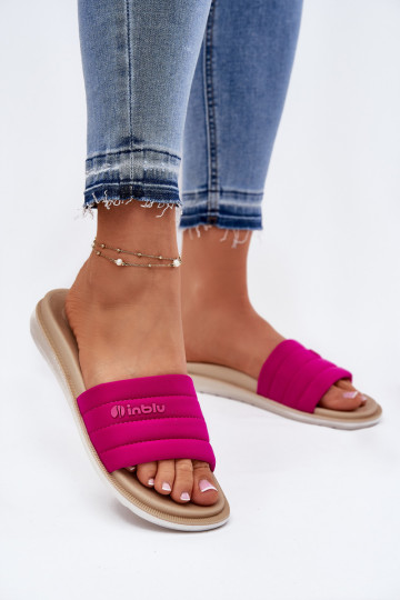 Chinelos femininos Inblu SF000003 na cor rosa