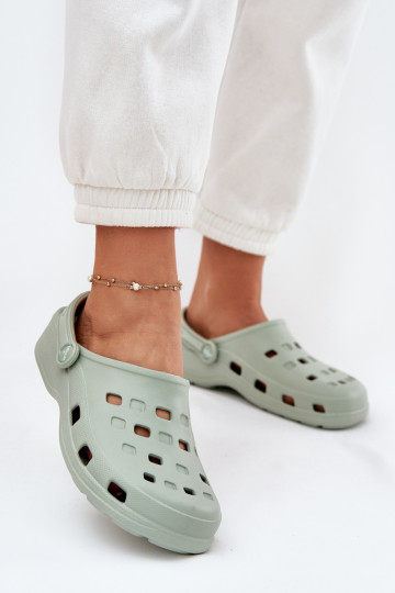 Chinelos femininos Chinelos leves LEMIGO 806 cor menta