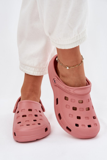 Chinelos femininos Chinelos leves LEMIGO 806 cor rosa 2