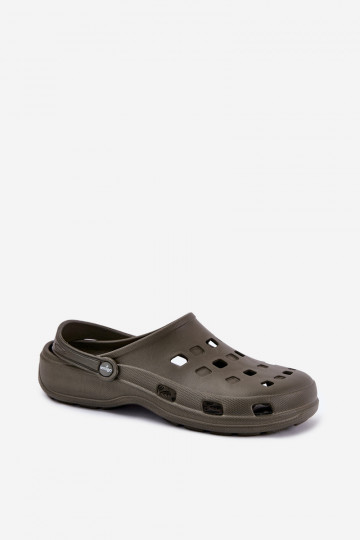 Chinelos leves masculinos LEMIGO 807 na cor verde