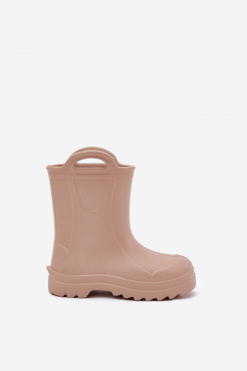 Botas de borracha infantis LEMIGO DOGGY 735 na cor areia 2