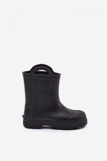 Botas de borracha infantis LEMIGO DOGGY 735 na cor preta 2