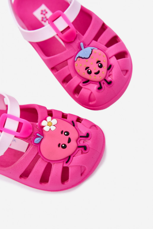 sandálias Infantil com fixadores adesivos OParaoce 83615 Ipanema Summer XIV cor rosa sandálias Infantil com fixadores adesivos OParaoce 83615 Ipanema Summer XIV cor rosa