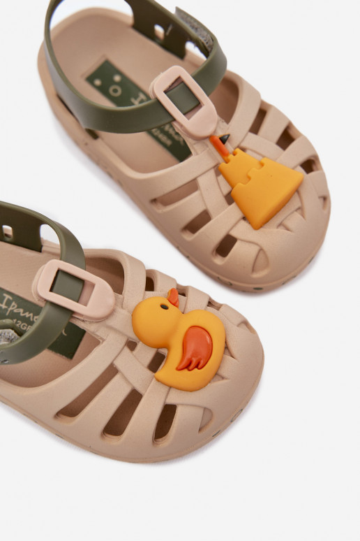sandálias Infantil com fixadores adesivos 83619 Ipanema Summer XV Baby bege