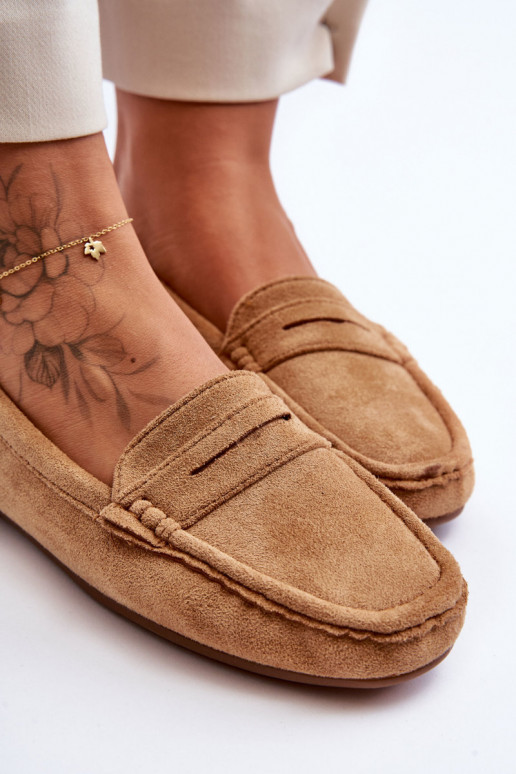 Mocassins elegantes de camurça cor marrom Lenvie Mocassins elegantes de camurça cor marrom Lenvie