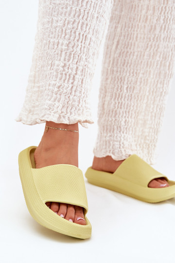 Feminino Chinelos de espuma leves Em uma sola grossa Calcário Querceria