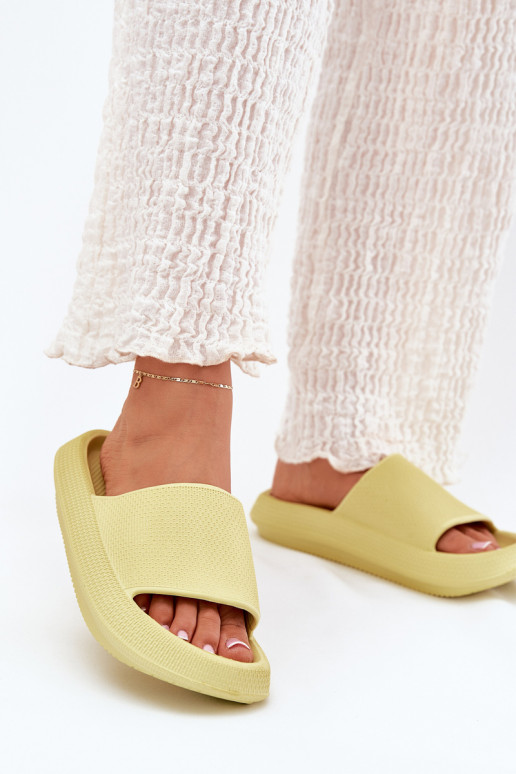 Feminino Chinelos de espuma leves Em uma sola grossa Calcário Querceria