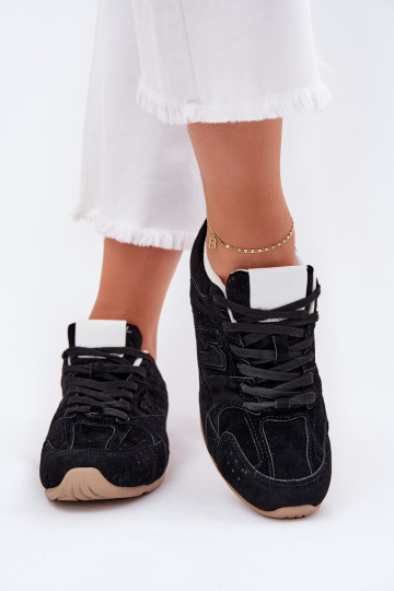 tênis Feminino Z de camurça ecológicau cor preta Dorella