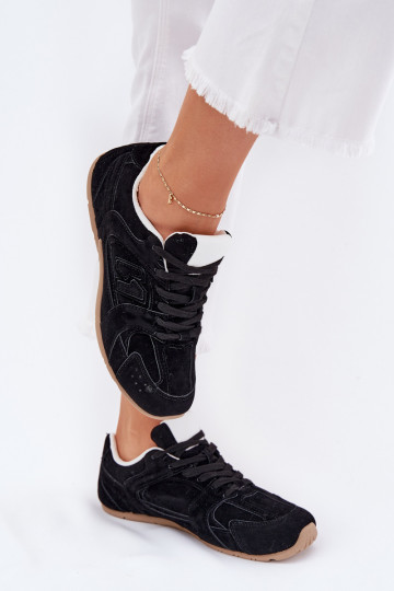 tênis Feminino Z de camurça ecológicau cor preta Dorella 2