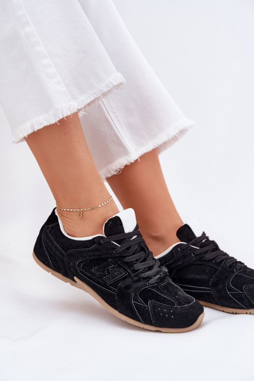 tênis Feminino Z de camurça ecológicau cor preta Dorella