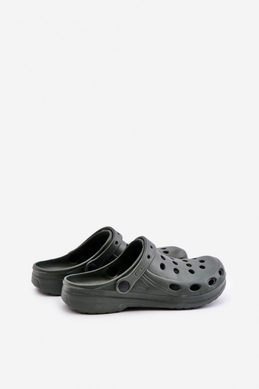 Chinelos masculinos na cor caqui "Do...