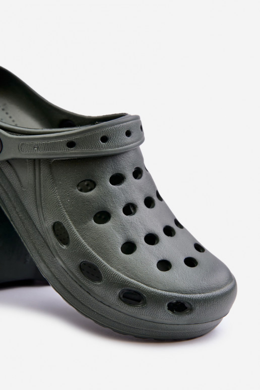 Chinelos masculinos na cor caqui "Do...