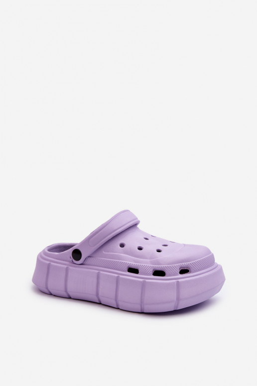 Feminino Chinelos leves com uma plataforma Cor violeta Beckett