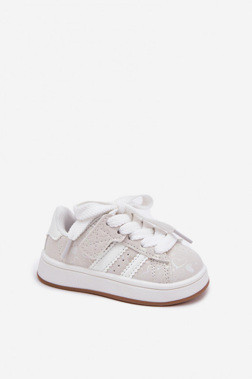 tênis À modalo de tênis Infantil com corações cor branca Mirelle tênis À modalo de tênis Infantil com corações cor branca Mirelle