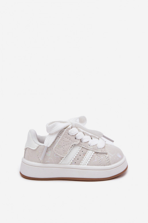 tênis À modalo de tênis Infantil com corações cor branca Mirelle tênis À modalo de tênis Infantil com corações cor branca Mirelle