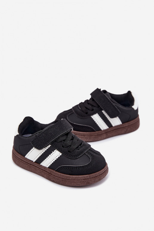 tênis À modalo de tênis Infantil com fixadores adesivos cor preta Adelina tênis À modalo de tênis Infantil com fixadores adesivos cor preta Adelina