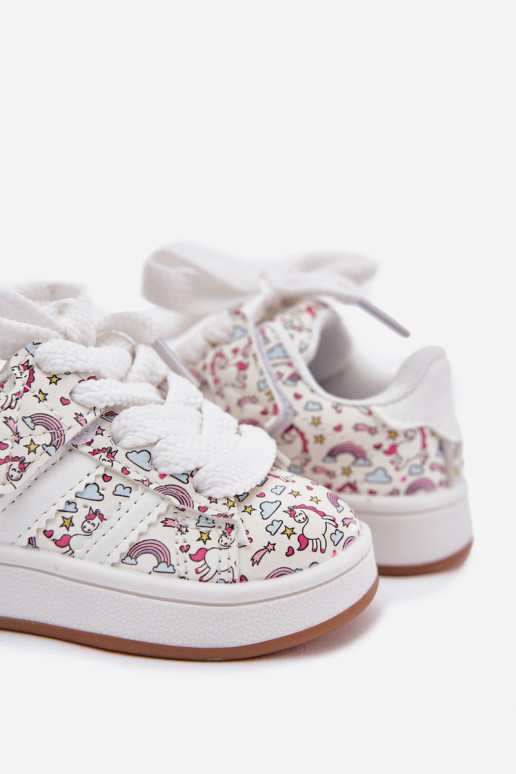 tênis Infantil Com um tema Jednorożca cor branca Ilana tênis Infantil Com um tema Jednorożca cor branca Ilana