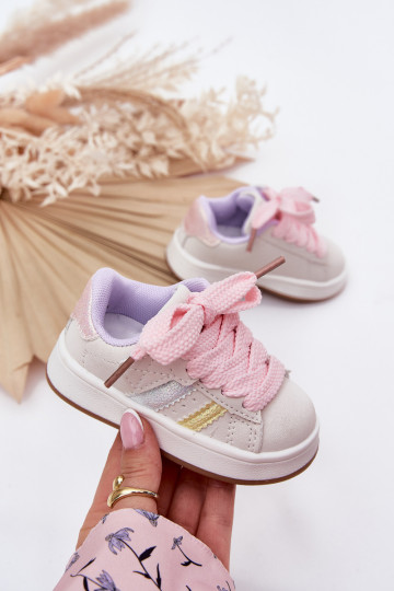 Tênis infantis modelo "Sneakers" com fechos adesivos, em várias cores "Celyna"