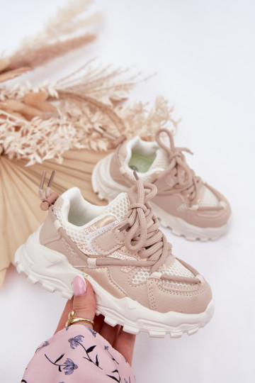 tênis À modalo de tênis Infantil bege Tilvianea