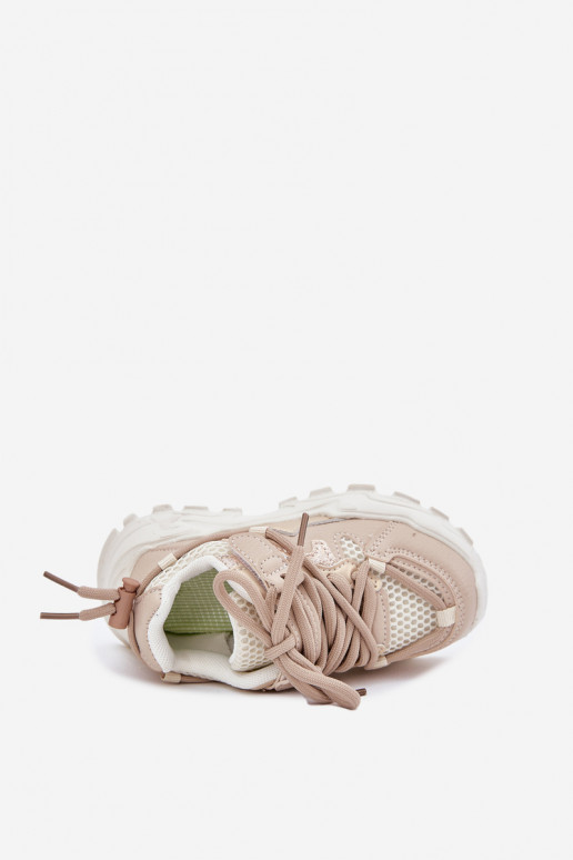 tênis À modalo de tênis Infantil bege Tilvianea