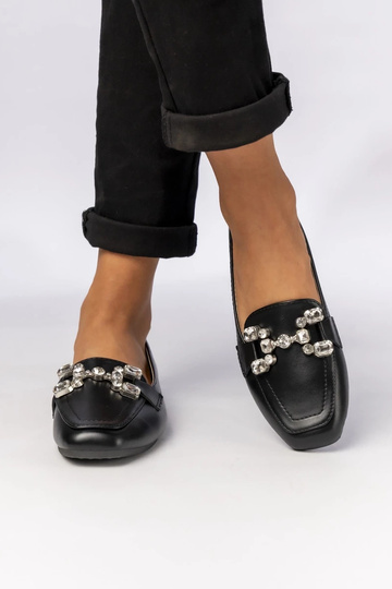 Mocassins femininos ELEA BLACK