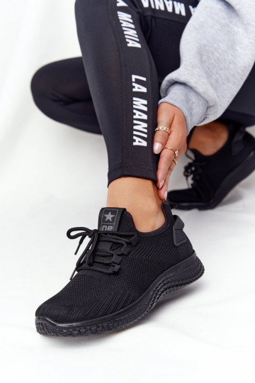 Feminino Estilo esportivo sapato cor preta Roxy