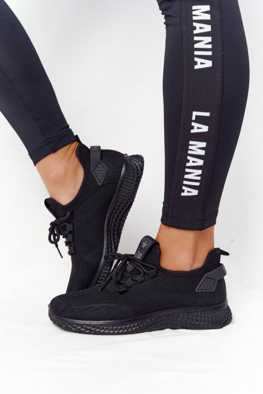 Feminino Estilo esportivo sapato cor preta Roxy