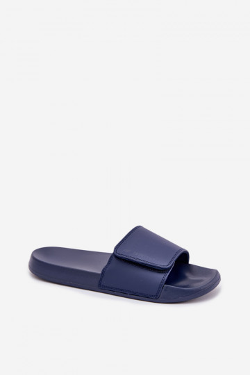 Chinelas masculinas 4FMM00FFLIM032-31S na cor azul escuro