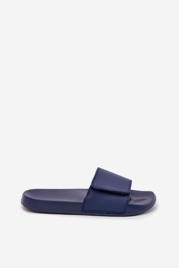 Chinelas masculinas 4FMM00FFLIM032-31S na cor azul escuro 2