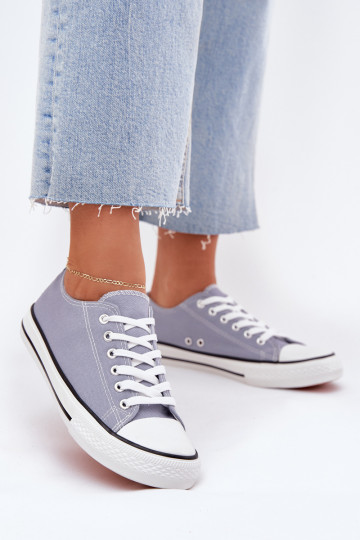 Feminino À modalo clássico sapatos casuais cor azul Omertá