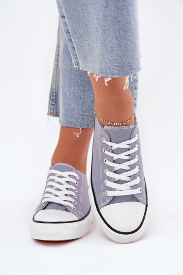 Feminino À modalo clássico sapatos casuais cor azul Omertá 2