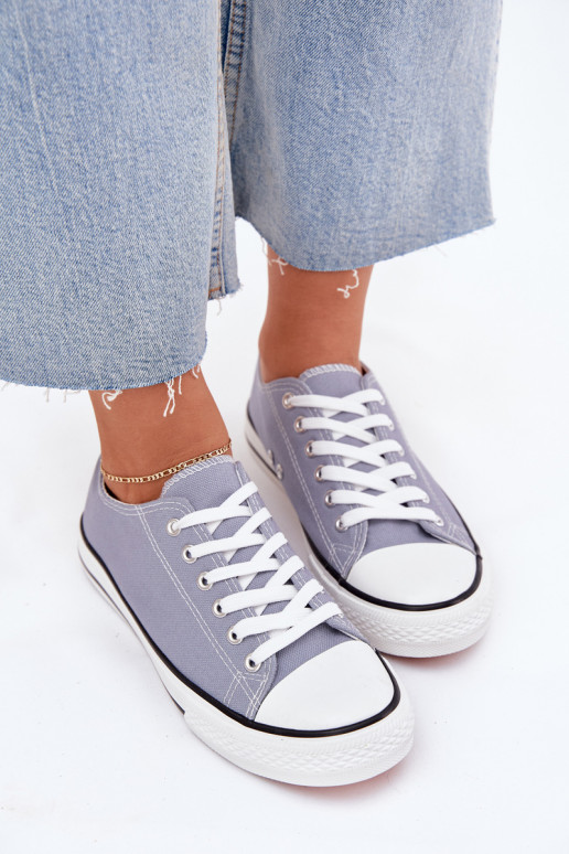 Feminino À modalo clássico sapatos casuais cor azul Omertá