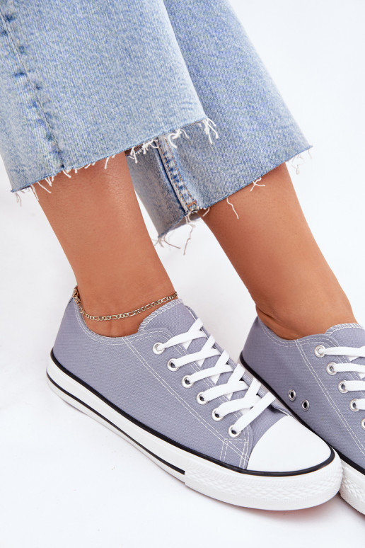 Feminino À modalo clássico sapatos casuais cor azul Omertá