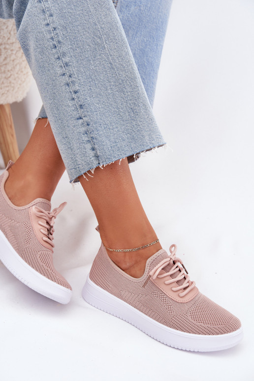 Um modelo atraente tênis com uma plataforma Feminino cor rosa Kalyra  Um modelo atraente tênis com uma plataforma Feminino cor rosa Kalyra