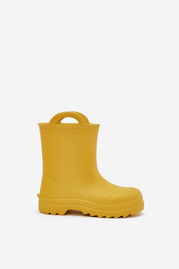 Botas de borracha infantis LEMIGO DOGGY 735 na cor amarela 2