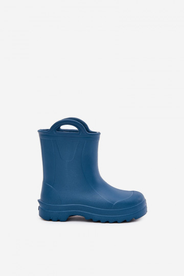 Botas de borracha infantis LEMIGO DOGGY 735 na cor azul marinho 2
