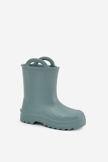 Botas de borracha infantis LEMIGO DOGGY 735 na cor verde