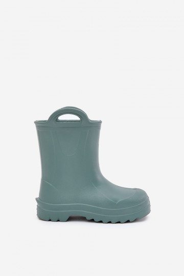 Botas de borracha infantis LEMIGO DOGGY 735 na cor verde 2