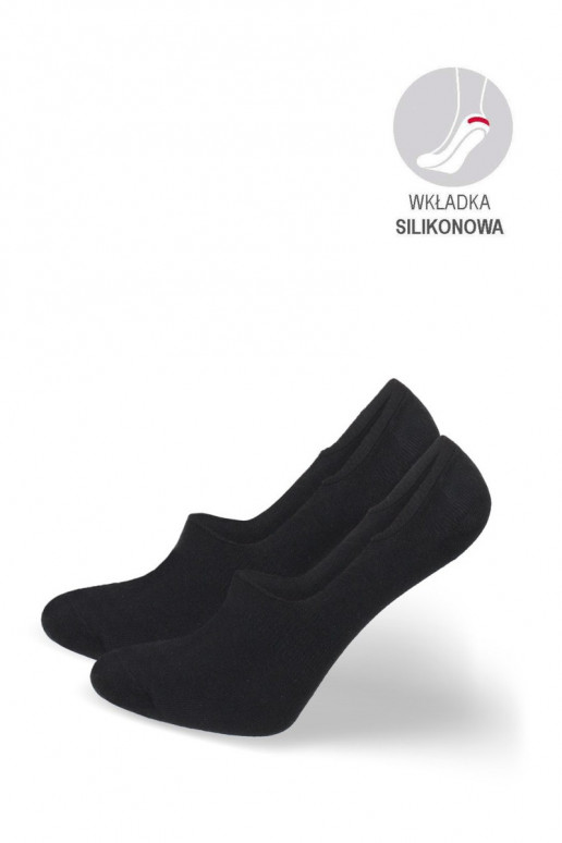 Meias femininas Microrodapés BaParaełniane Suavemente cor preta