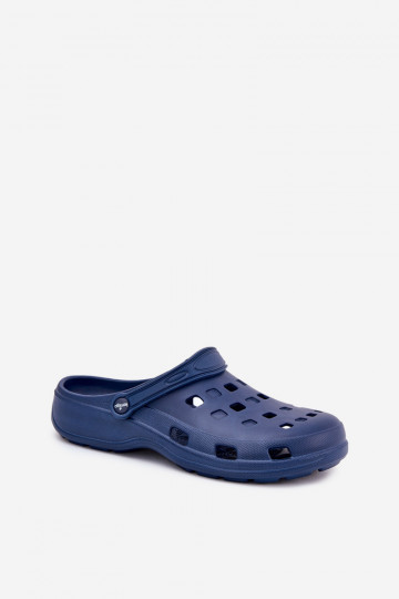 Chinelas leves masculinas LEMIGO 807 azul marinho