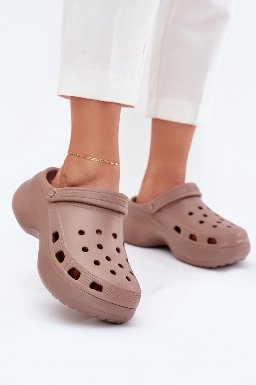 Chinelos leves Chinelos femininos com solas maciças da moda Big Star RR274A121 bege