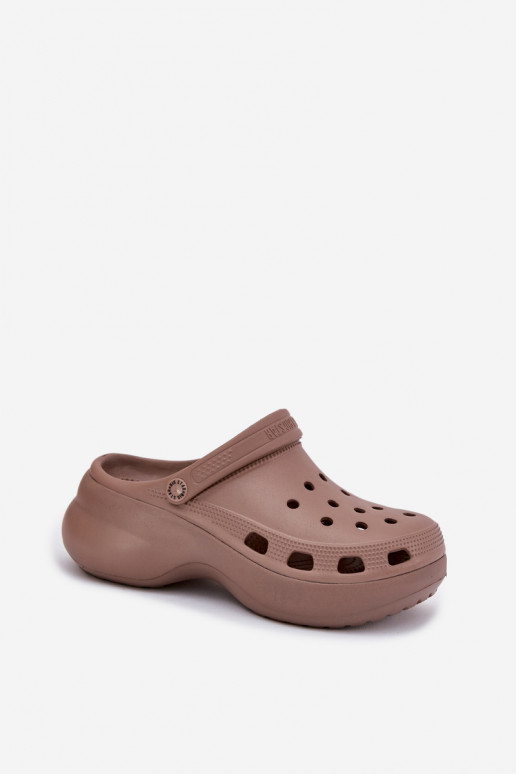 Chinelos leves Chinelos femininos com solas maciças da moda Big Star RR274A121 bege