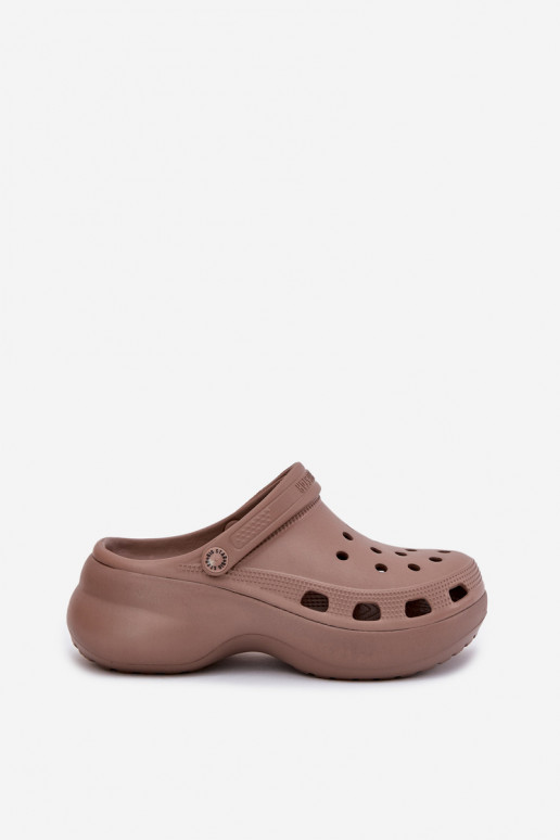 Chinelos leves Chinelos femininos com solas maciças da moda Big Star RR274A121 bege