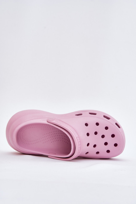 Chinelos leves Chinelos femininos com solas maciças da moda Big Star RR274A120 cor rosa