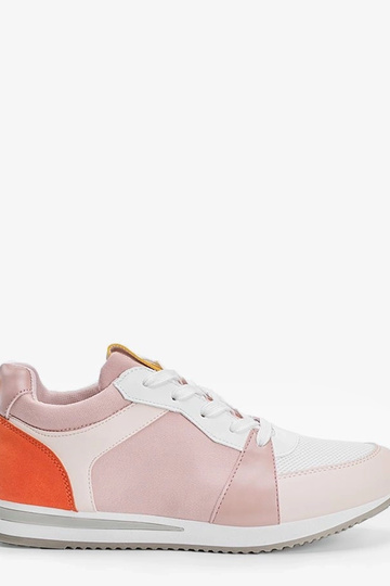 Sapatos brancos com detalhes amarelos, "Ellen"