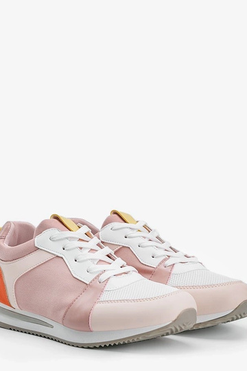 Sapatos brancos com detalhes amarelos, "Ellen" 2