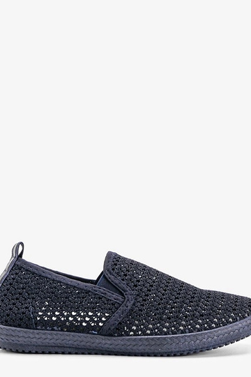 Sapatos vazados azul-marinho, "Mallory"