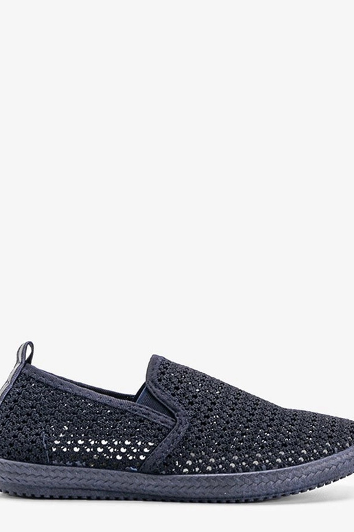 Sapatos vazados azul-marinho, "Mallory"