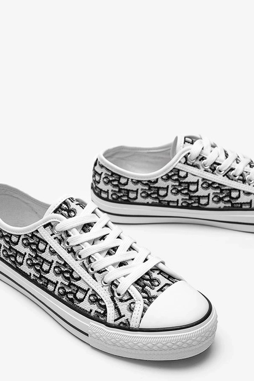 Sapatos femininos preto e branco,...